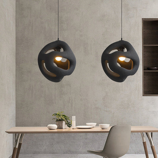 LumiZen | Lámpara de Techo Asimétrica Minimalista de Estilo Wabi-Sabi