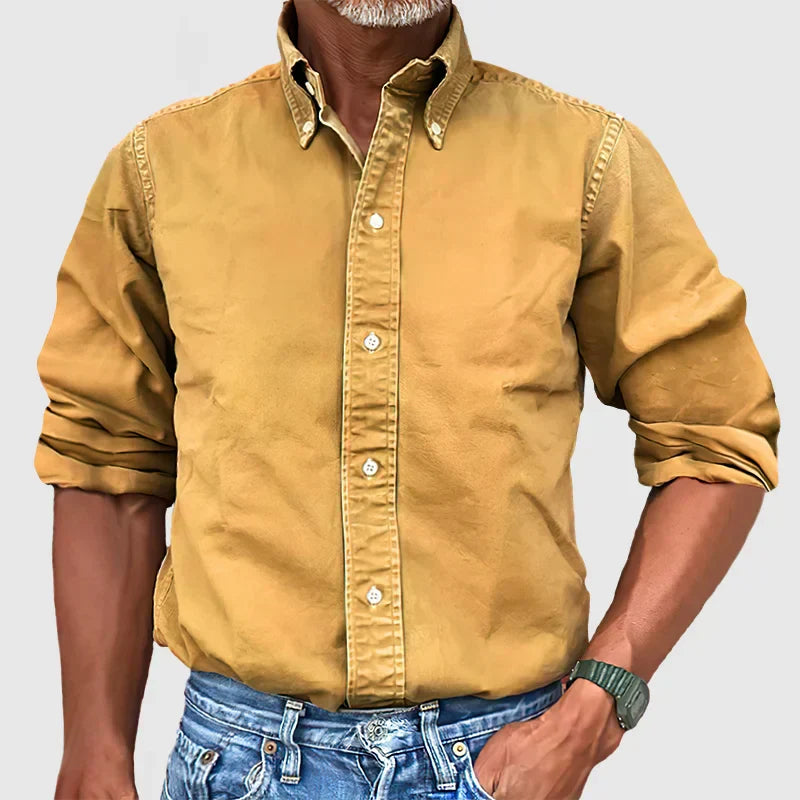 Camisa clásica de manga larga para hombre