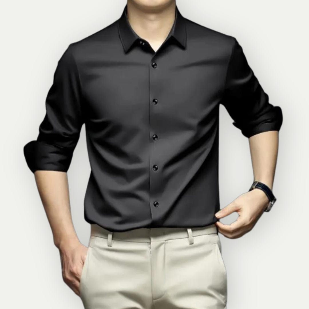 Camisa antiarrugas que no necesita planchado