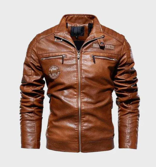 Chaqueta de cuero para hombre