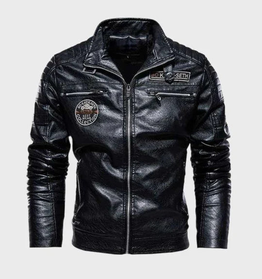 Chaqueta de cuero para hombre