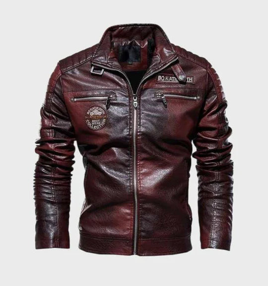 Chaqueta de cuero para hombre