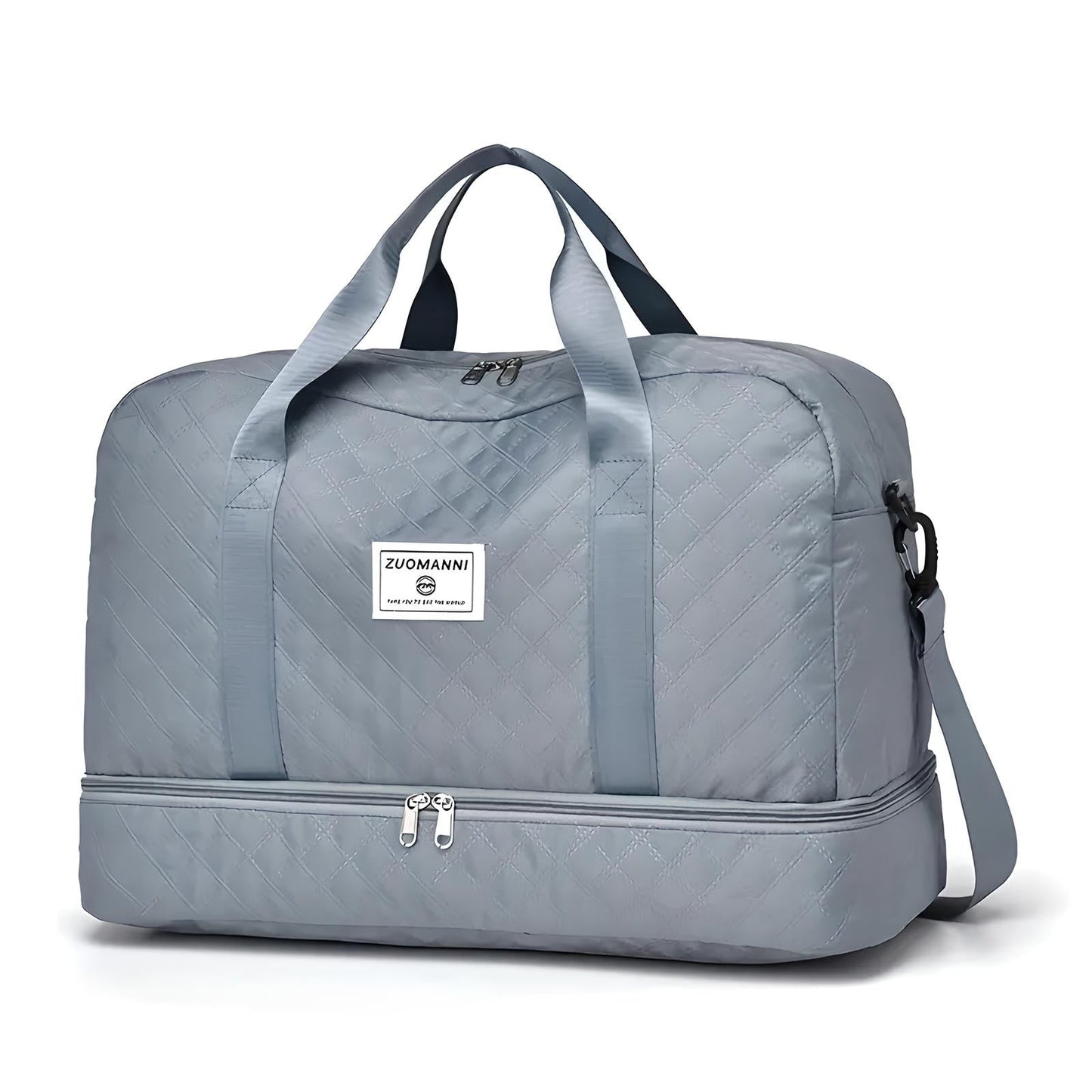 Bolsa de Viaje de Gran Capacidad con Estampado de Rombos