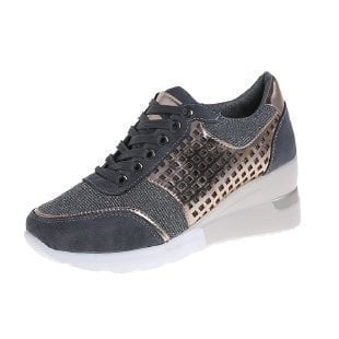 Zapatillas de cuña elevadas para mujer