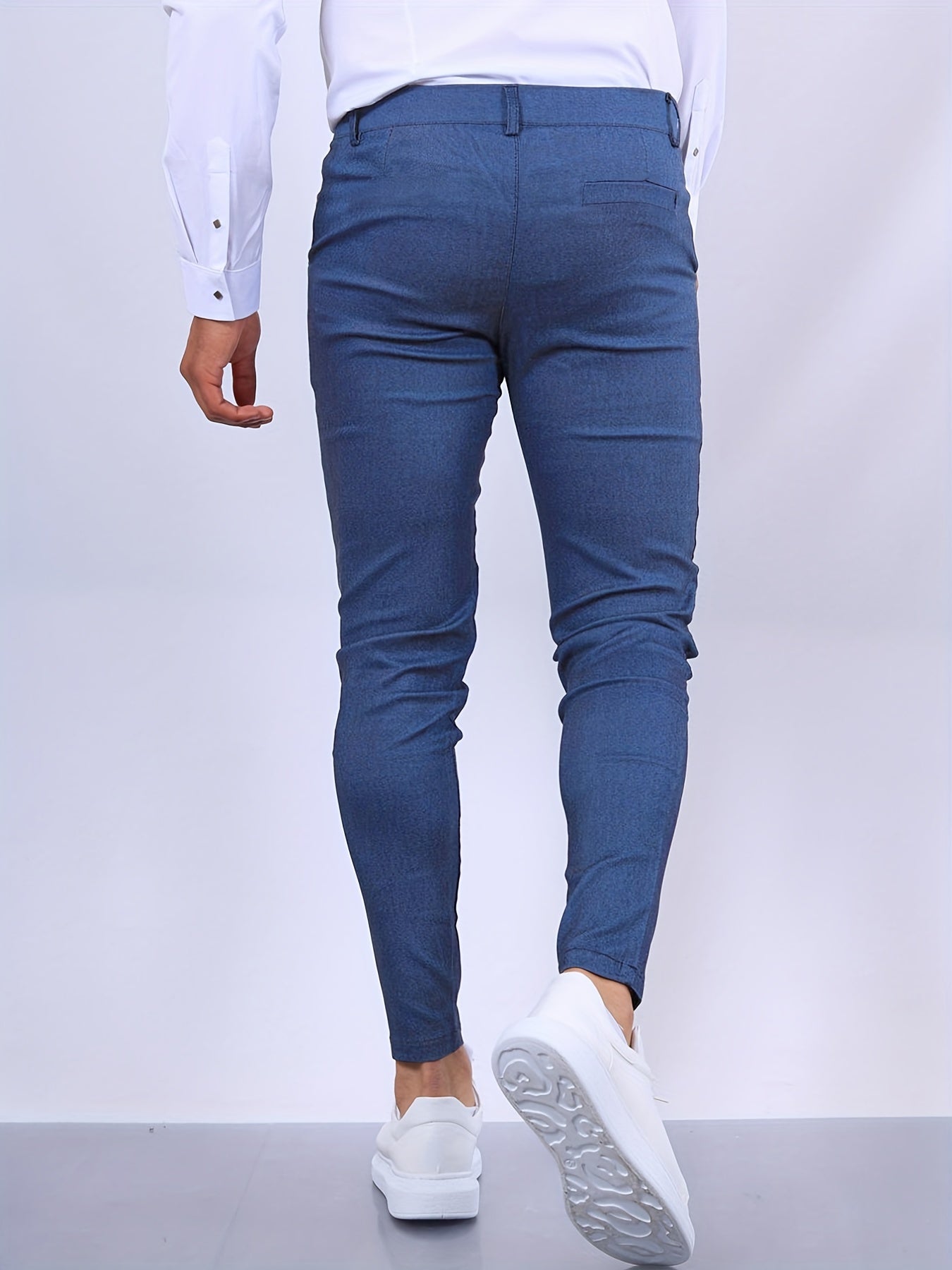 Pantalones ajustados con elástico para hombre
