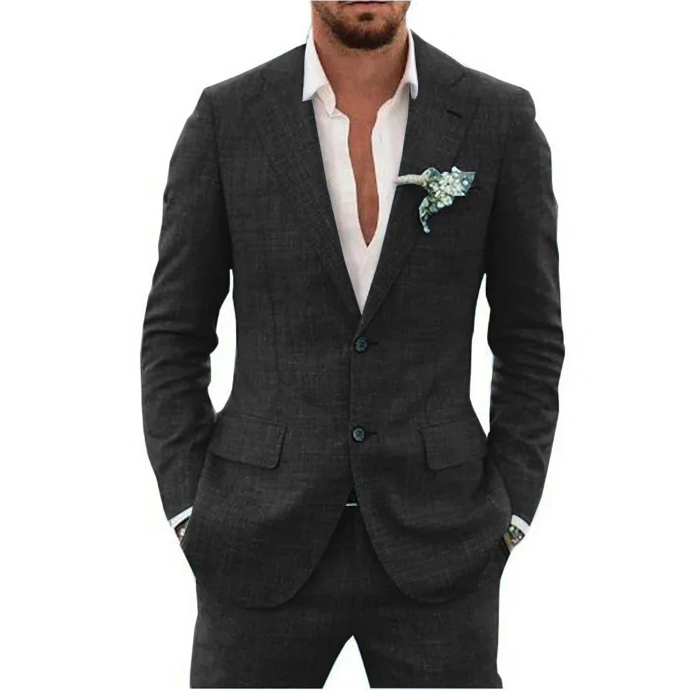 Traje de lino para hombre