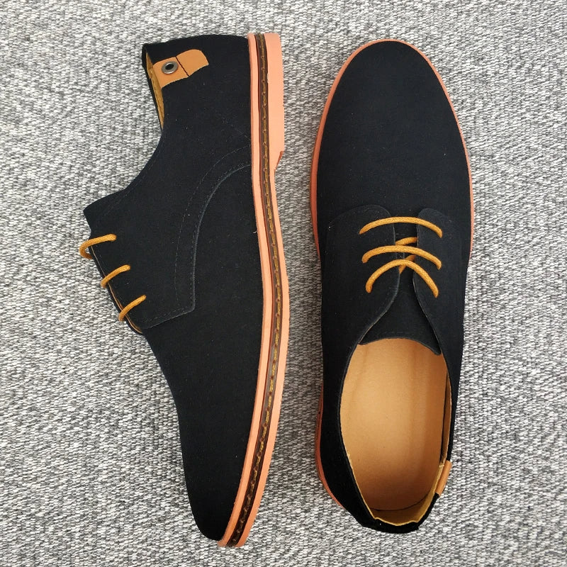 Zapatos Oxford Classic Step de ante y piel