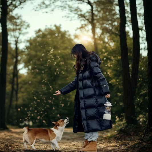 Chaqueta de invierno de plumón para mujer