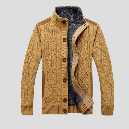 Chaqueta de punto cálida para hombre
