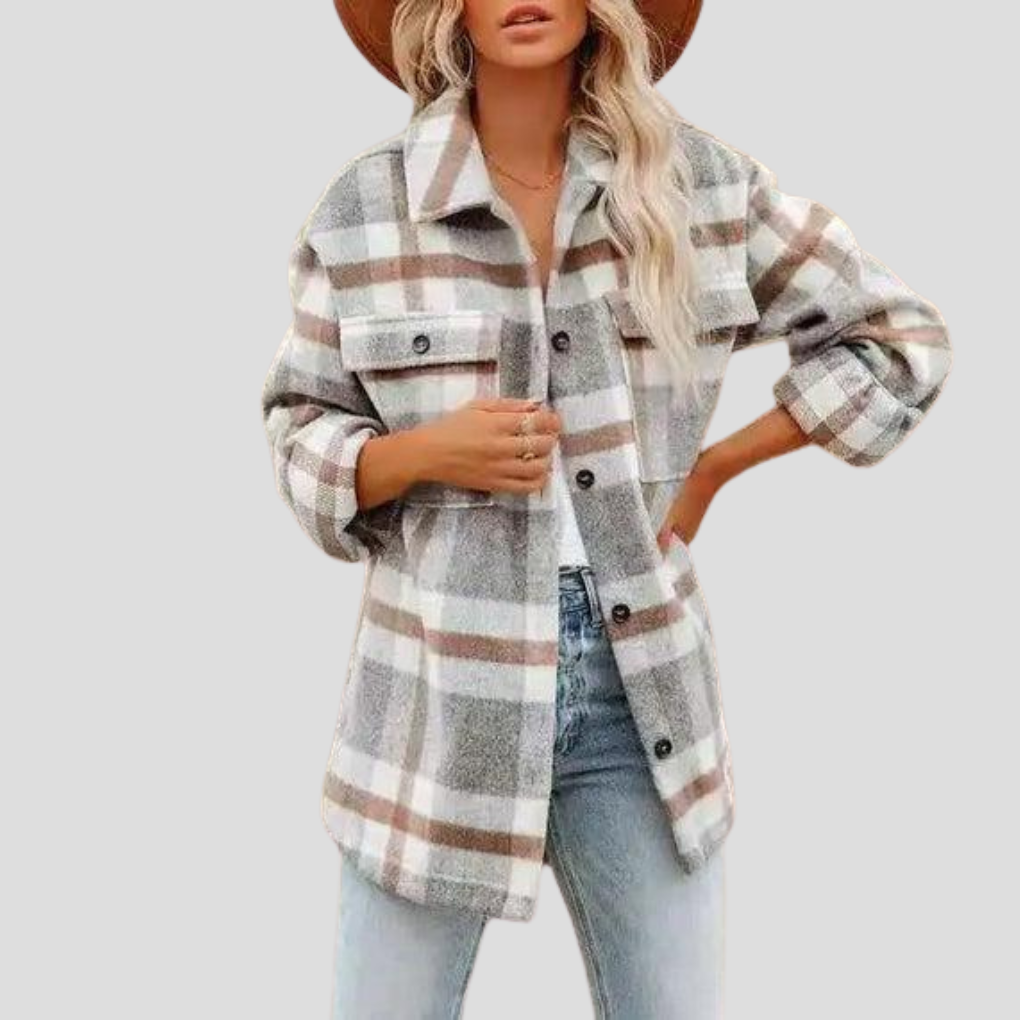 Camisa a cuadros para mujer