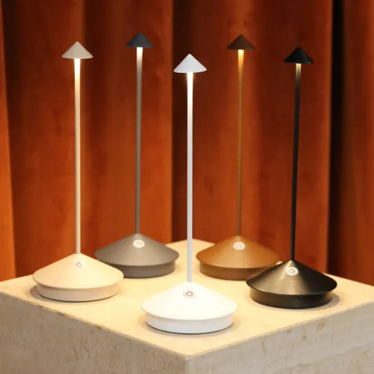 Lámpara de mesa LED inalámbrica, moderna y delgada