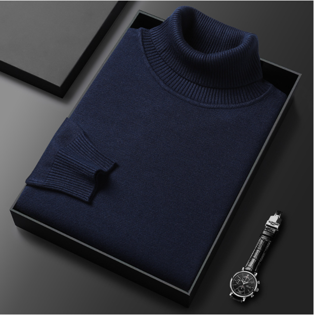 Suéter de Cuello Alto de Lujo para Hombre: Elegancia y Comodidad para el Día a Día