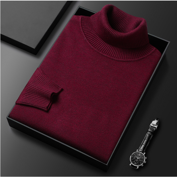 Suéter de Cuello Alto de Lujo para Hombre: Elegancia y Comodidad para el Día a Día