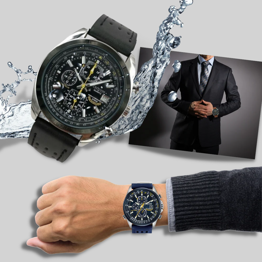 Reloj de cuarzo para hombre: estilo elegante y resistente al agua