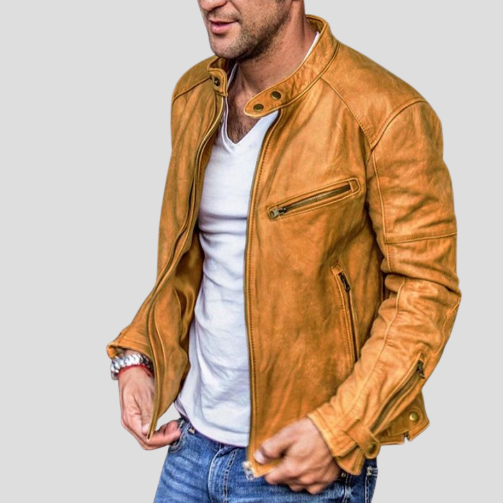 Chaqueta de hombre con cuello alto
