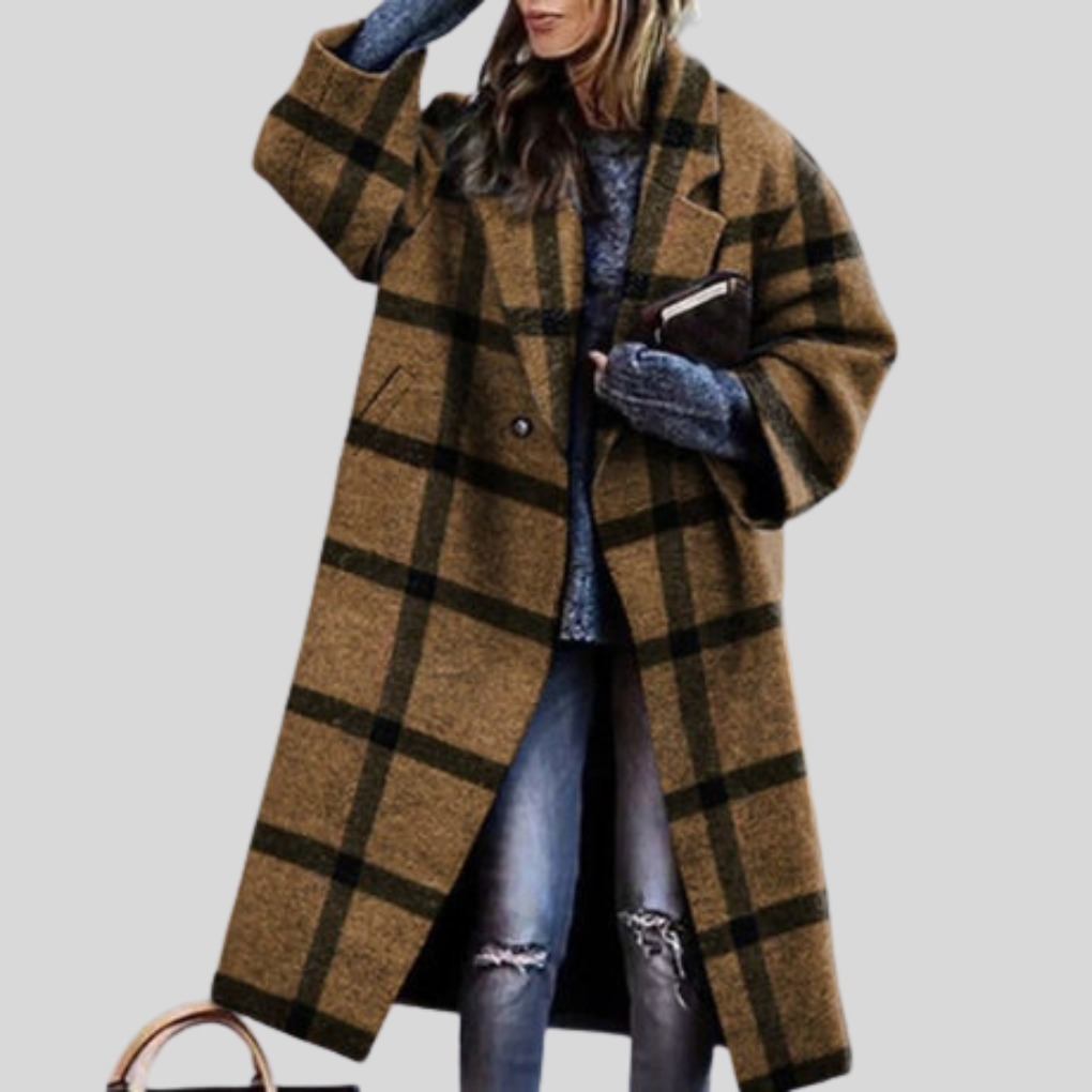Abrigo largo de invierno para mujer