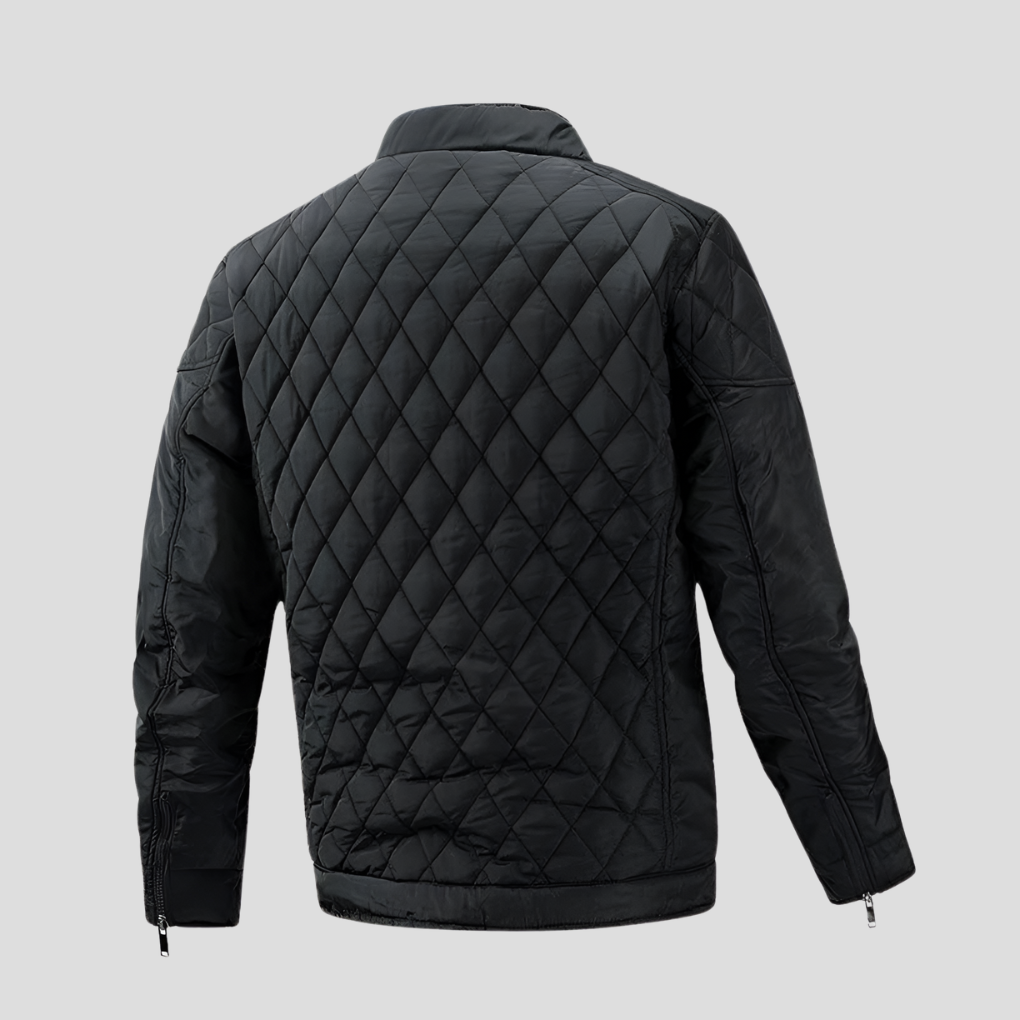 Elegante chaqueta acolchada de transición para hombre