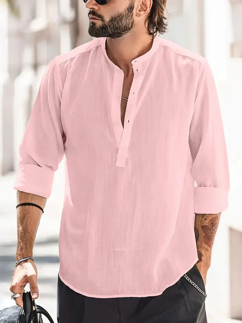 Camisa de lino para hombre