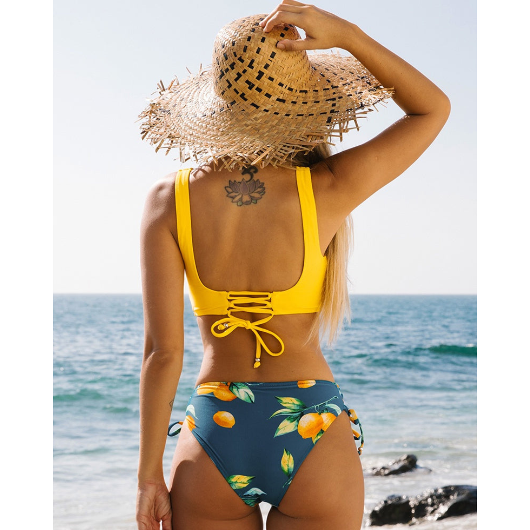 Bikini de playa de dos piezas para mujer