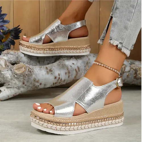 Sandalias de plataforma elegantes para mujer