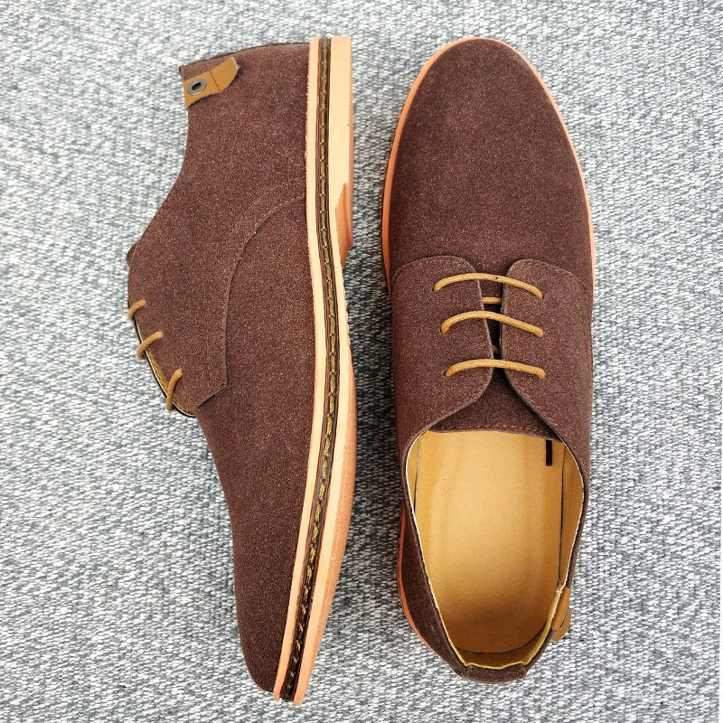 Zapatos Oxford Classic Step de ante y piel