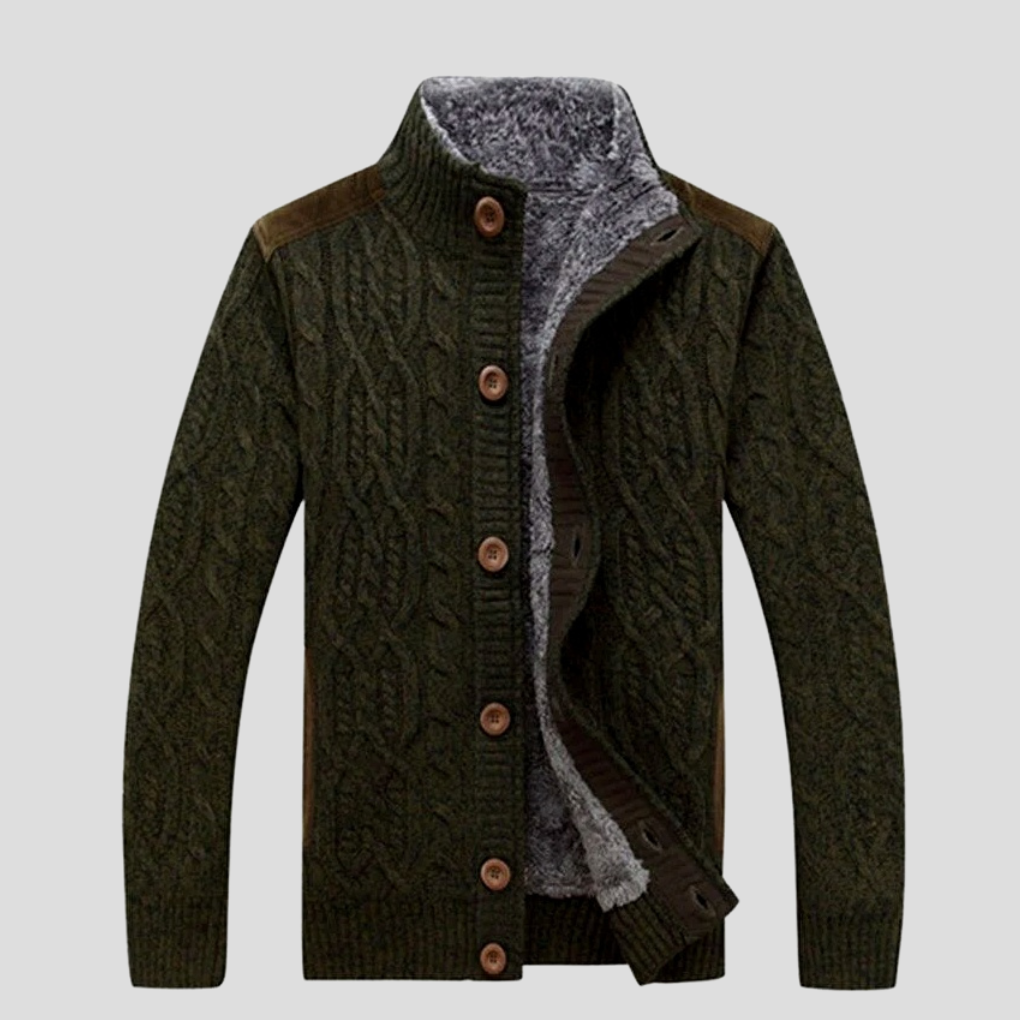 Chaqueta de punto cálida para hombre