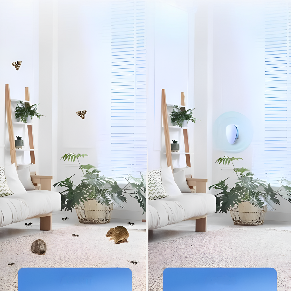 Repelente ultrasónico para control eficaz de plagas