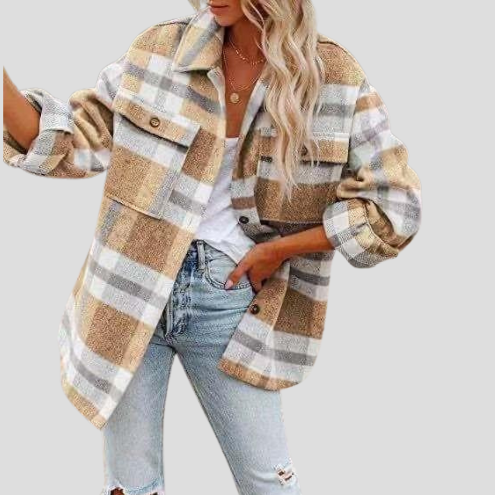 Camisa a cuadros para mujer