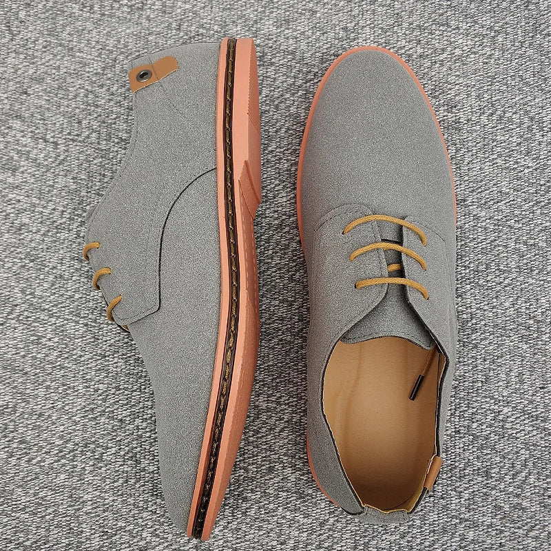 Zapatos Oxford Classic Step de ante y piel