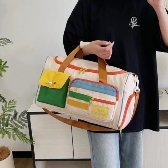 Bolsa de Viaje Impermeable de Gran Capacidad con Compartimento para Calzado