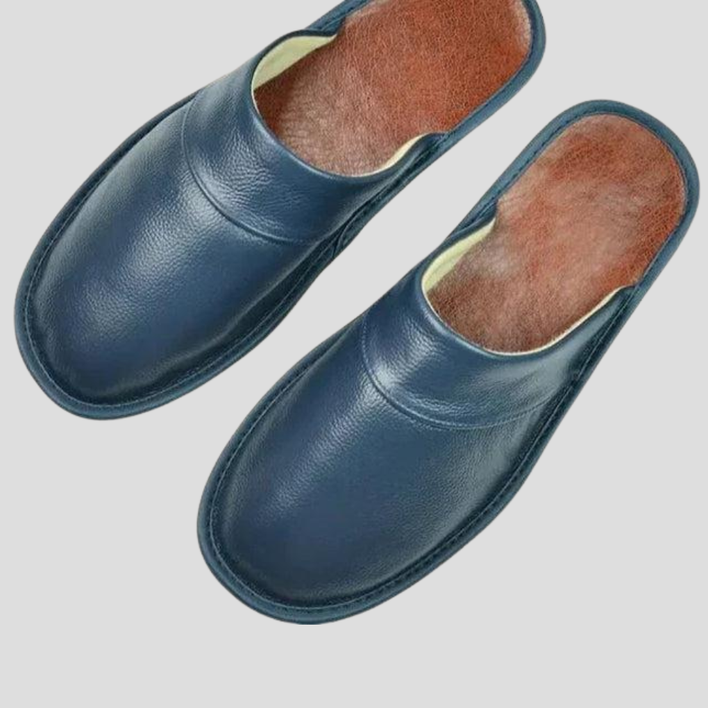 Zapatillas de cuero para hombre