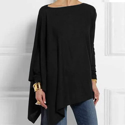 Top elegante de manga larga para mujer