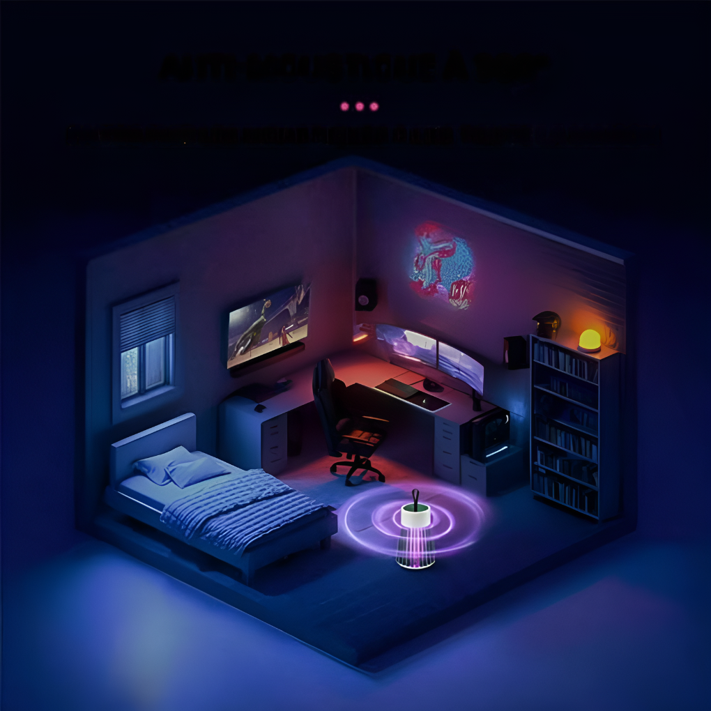 Lámpara eléctrica antimosquitos