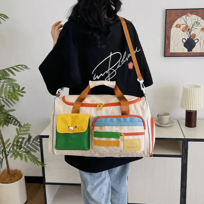 Bolsa de Viaje Impermeable de Gran Capacidad con Compartimento para Calzado