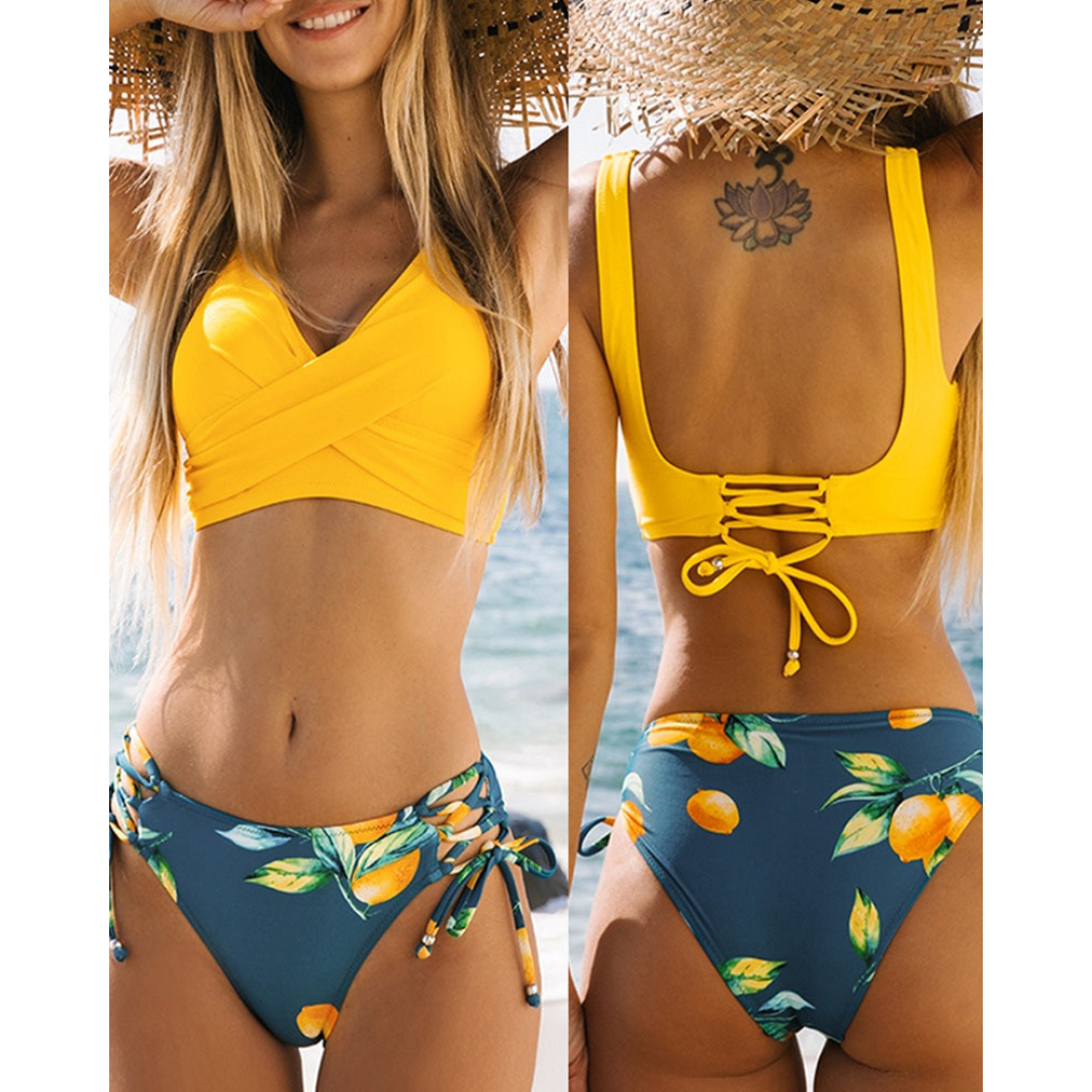 Bikini de playa de dos piezas para mujer