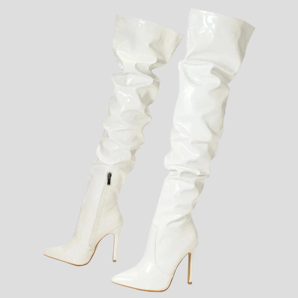 Botas de tacón de 8 cm para mujer