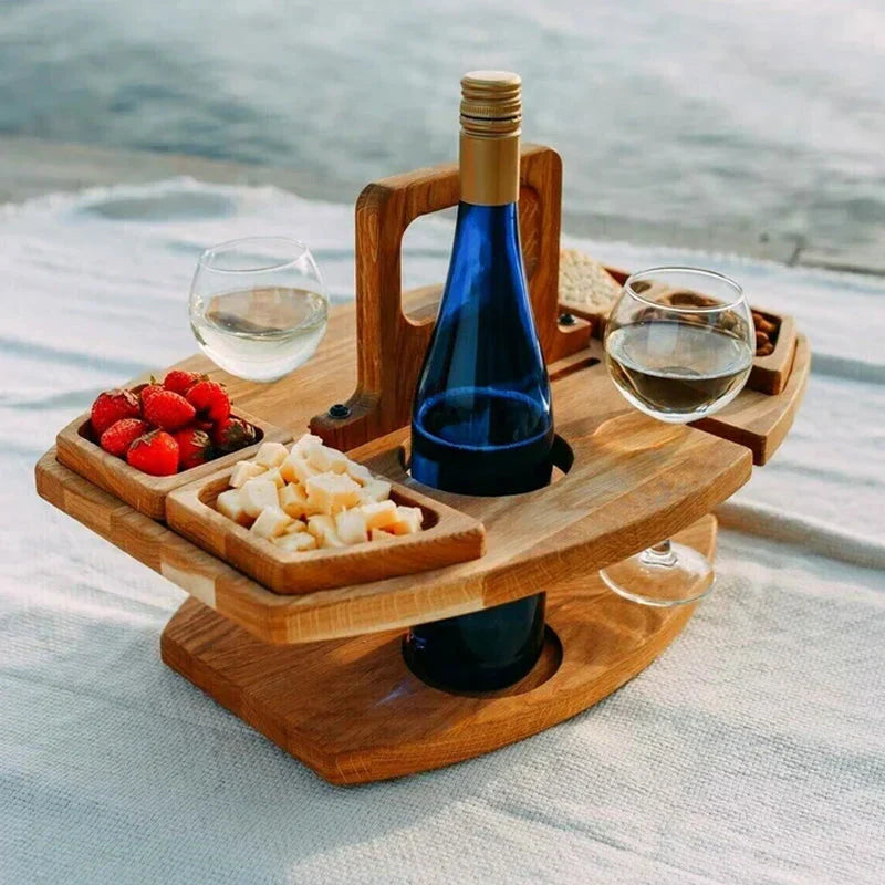 Mesa de picnic de madera portátil