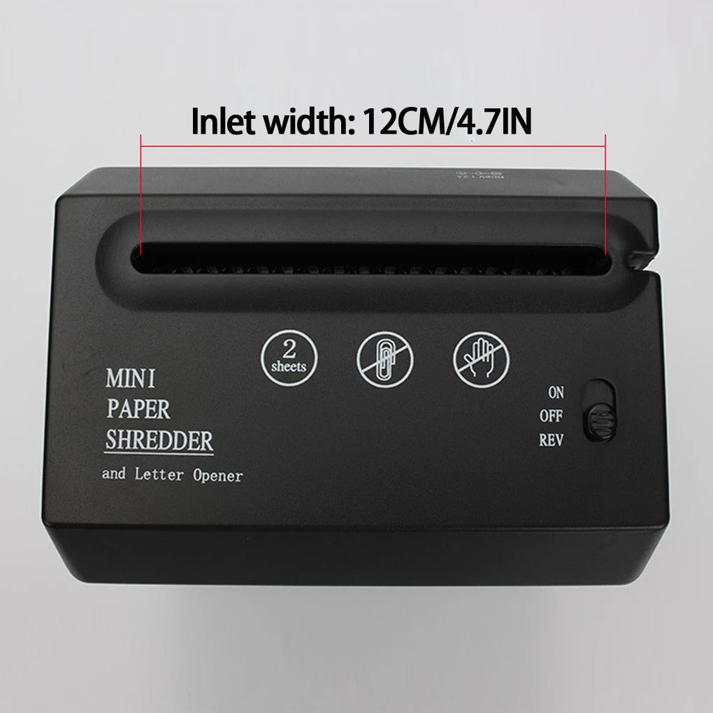 Mini Trituradora de Papel de Escritorio – Compacta, Silenciosa y Eficiente