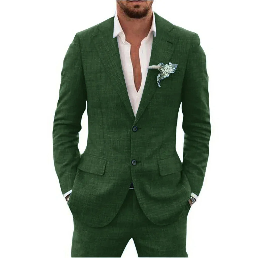 Traje de lino para hombre