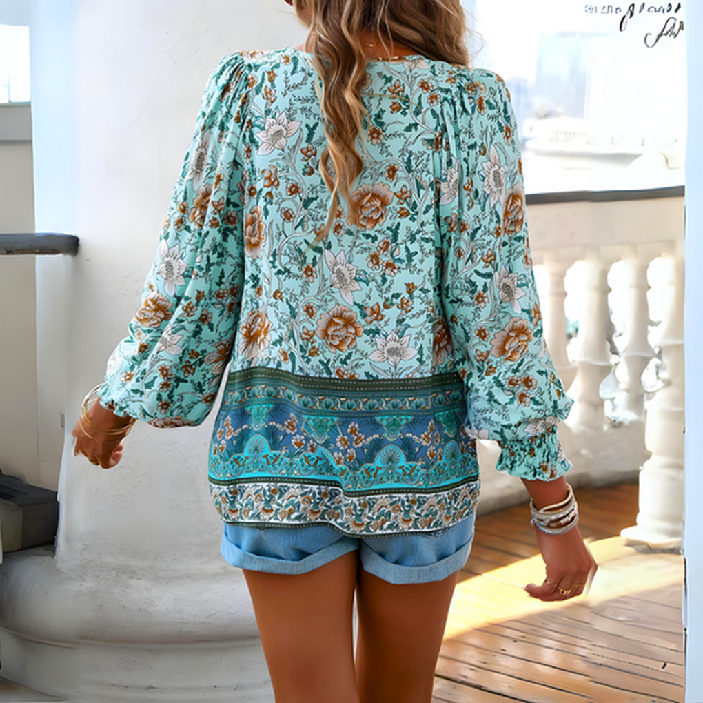 Blusa floral de mujer