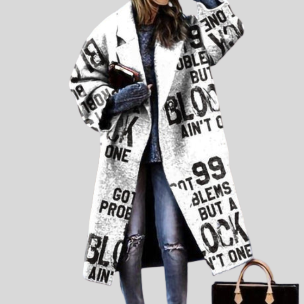 Abrigo largo de invierno para mujer