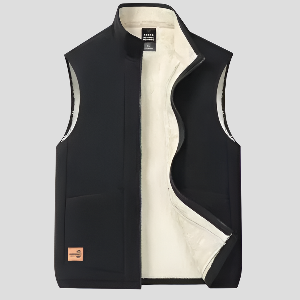 Chaleco de invierno forrado para hombre