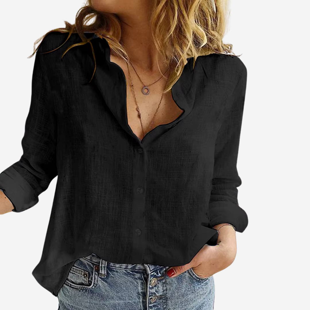 Blusa de lino para mujer