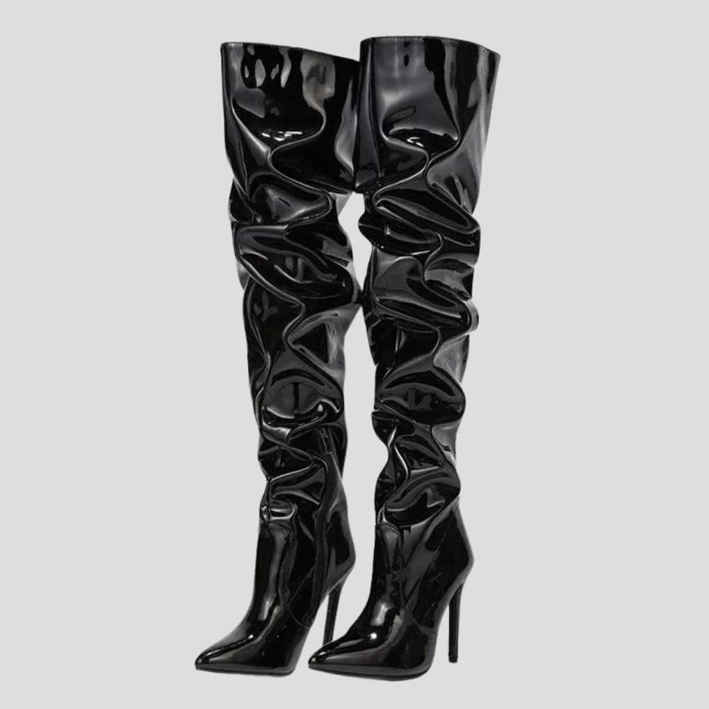 Botas de tacón de 8 cm para mujer