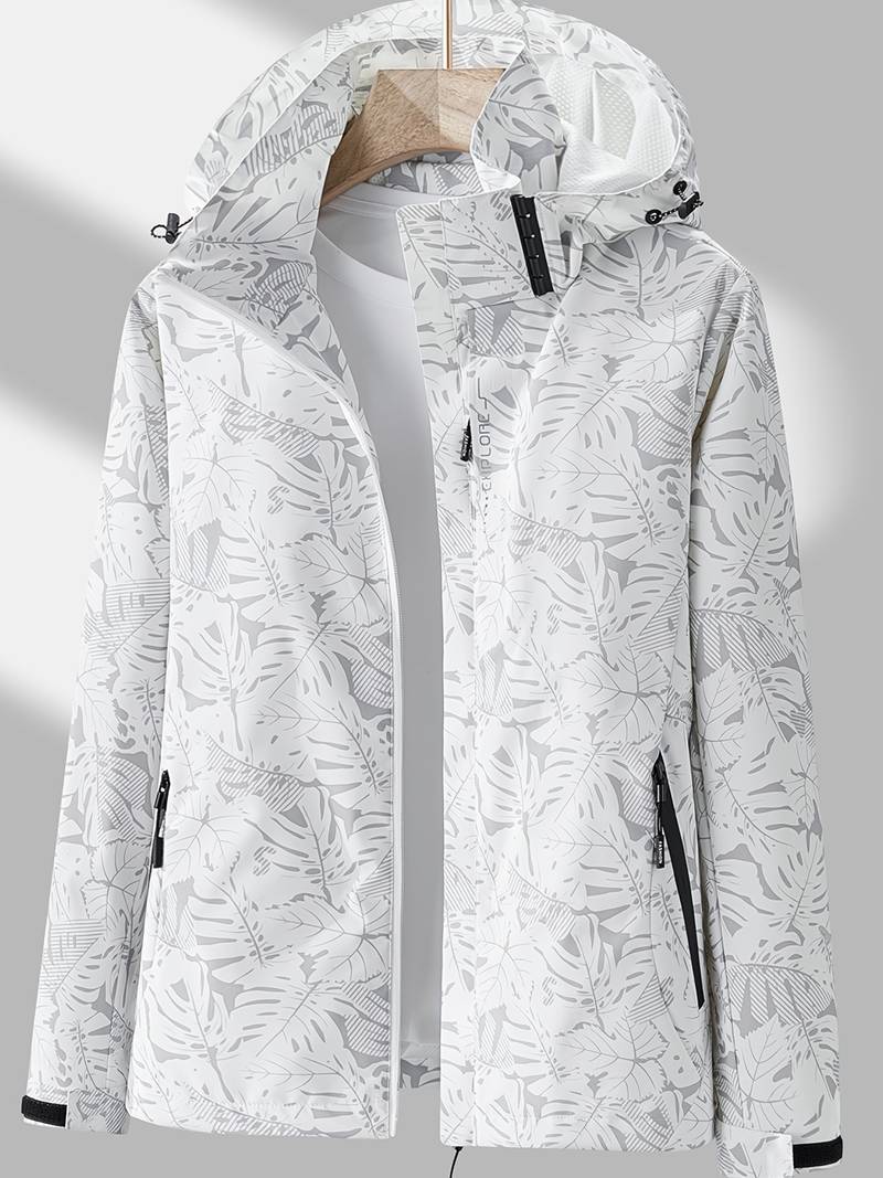 Chaqueta Impermeable y Cortaviento con Capucha para Mujer