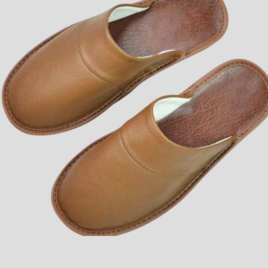 Zapatillas de cuero para hombre