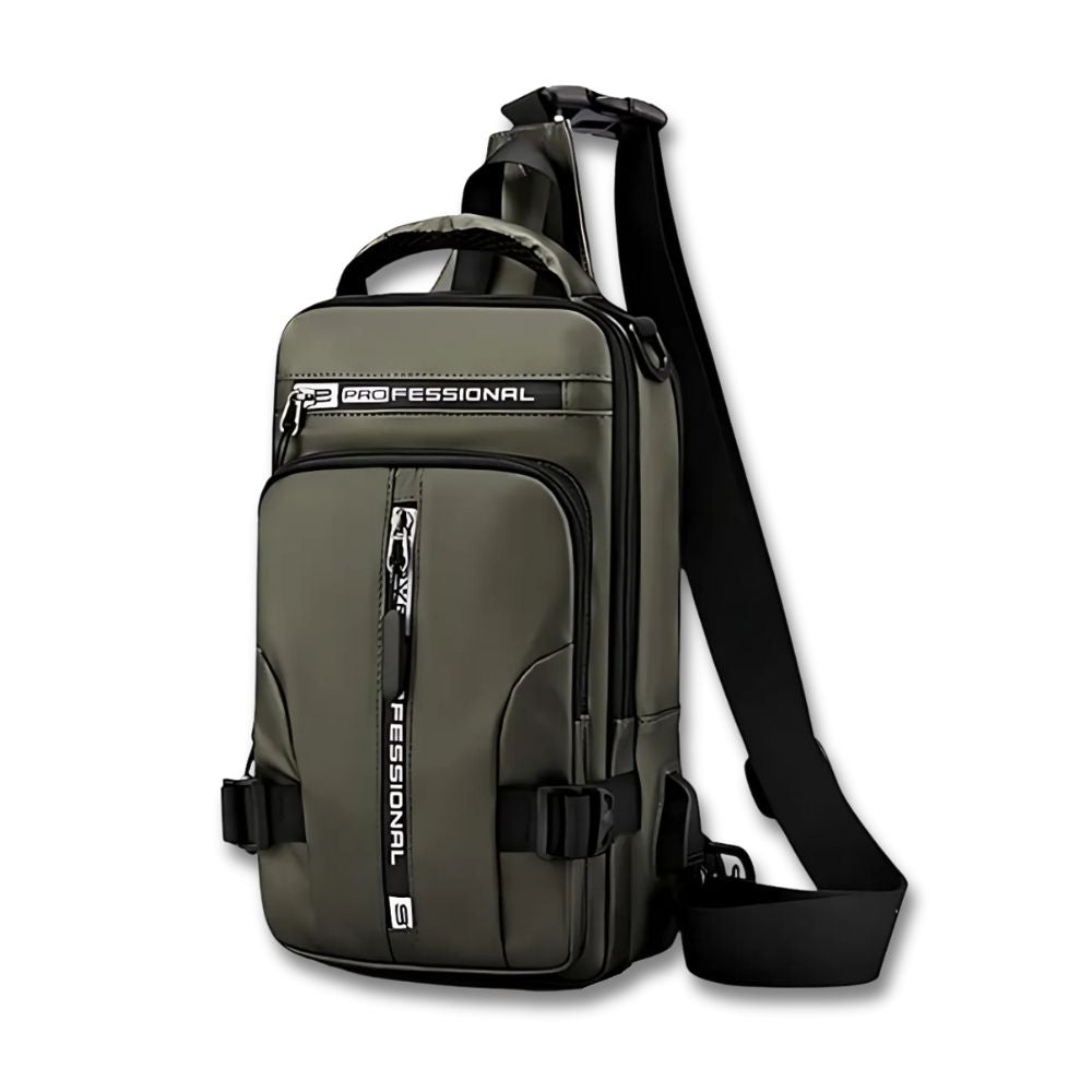 Bolso Bandolera Antirrobo Impermeable para Hombre con Puerto USB