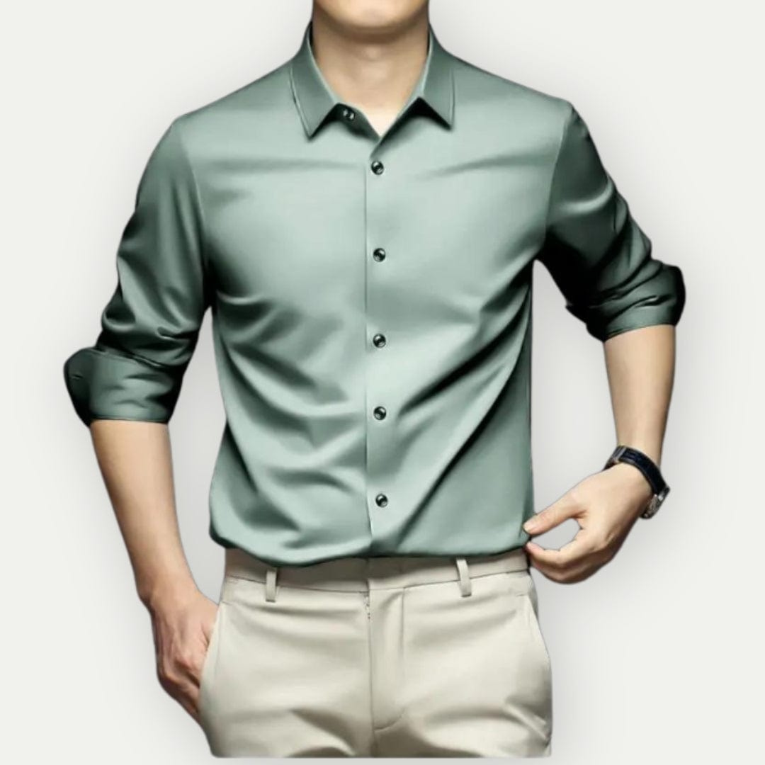 Camisa antiarrugas que no necesita planchado