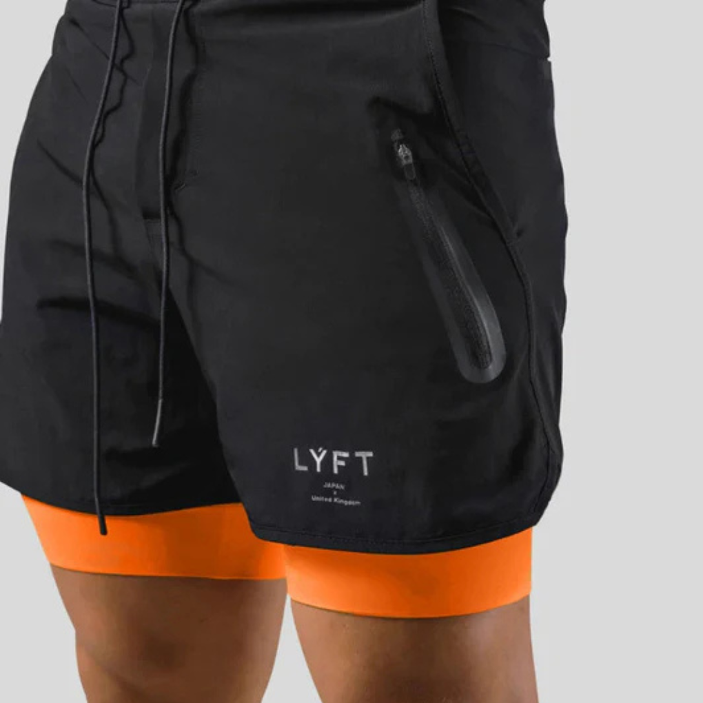 Pantalones deportivos 2 en 1 para hombre