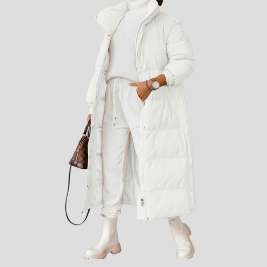 Abrigo largo de invierno para mujer